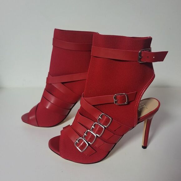 Nicole Miller open toe buckle heels - Picture 9 of 9